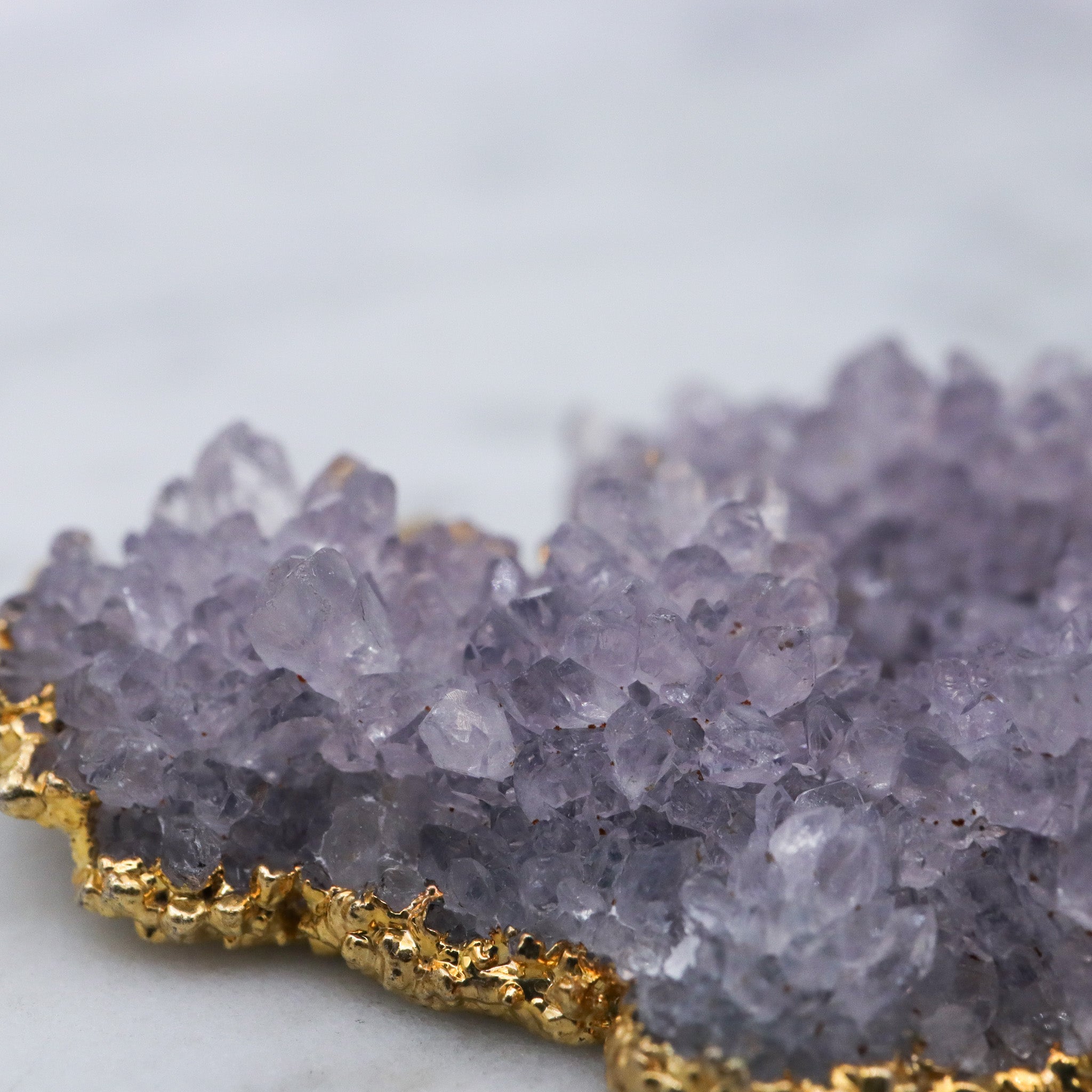 Vintage raw iolite crystal pendant